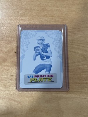 Oscar Rios 2025 Leaf Trinity Football 1/1 Printing Plate