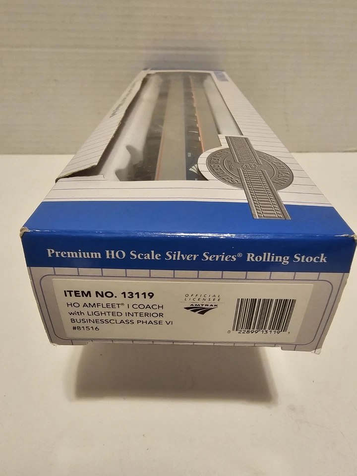 HO Bachmann 13119 Amfleet I Coach Lighted Interior Businessclass Phase VI 81516 - Image 2 of 4