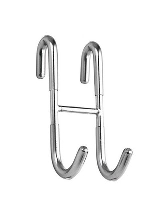 4Pack-Stainless Steel Over Glass Door Shower Door Back Shower Towel Rack S-Shape