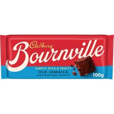 Cadbury Bournville Old Jamaica Dark Chocolate Bar Rich Dark Chocolate With Rum &
