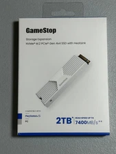 NEW GameStop 2TB Storage Expansion NVMe M.2 PCIe Gen 4x4 SSD with Heatsink