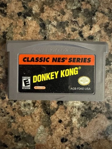 Authentic Donkey Kong Classic NES Series Nintendo Game Boy Advance GBA - Tested