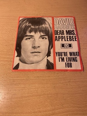 7'' DAVID GARRICK * Dear Mrs. Applebee (BEAT)