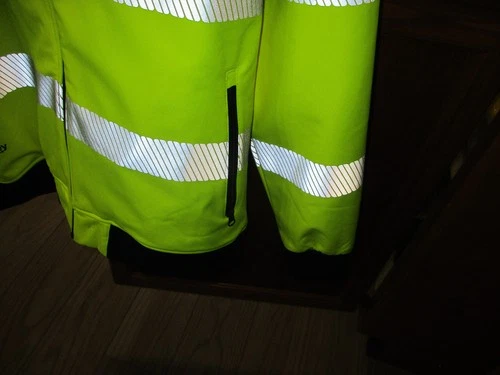 New No Tag Bisley Workwear Jacket Ansi Type R Class 3 Soft Shell,2 XL Excellent! image 5