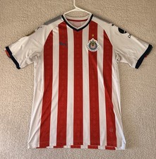 Puma Club Deportivo Guadalajara Mexico Soccer Jersey Size Large Tecate/Pepsi