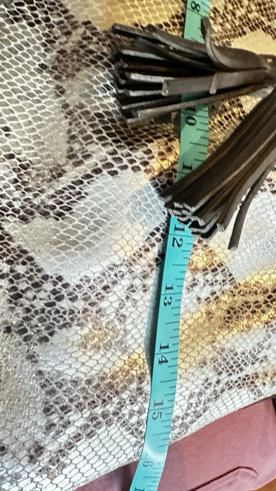 Dooney & Bourke Serena Drawstring Python  Snakesk… - image 13