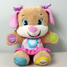 Talking Puppy Dog 13 Plush Toy Fisher-Price Laugh Learn Love To Play