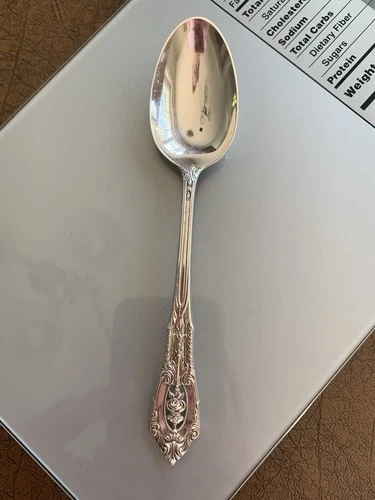 Wallace Sterling Rose Point Spoon 6"