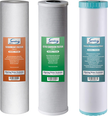 Ispring F3WGB32BM 4.5  X 20  3-Stage Whole House Water Filter Set Replacement Pa