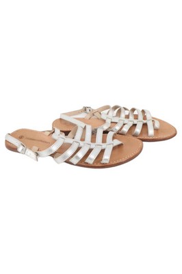 3SUISSES Damen Sandalen Gr. 38 Silber Casual Römersandalen Sommerschuhe