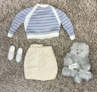 COMPLETE Vintage Barbie Ken Pet Show Fashions Set #3663 Cat Sweater Shorts Shoes