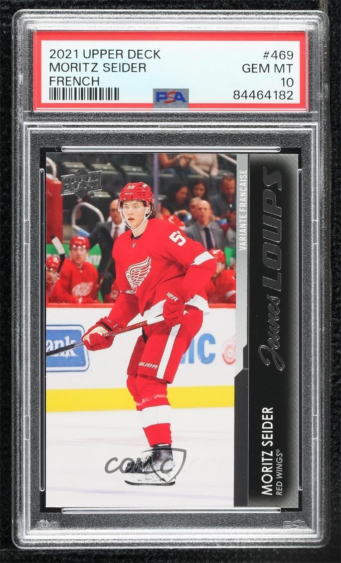 2021 Upper Deck Series 2 Young Guns French Moritz Seider #469 PSA 10 GEM MT 8nl