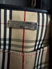 Burberry Nova Check Tote Bag Large Beige/Black Zip, Inner Pockets Double Handles