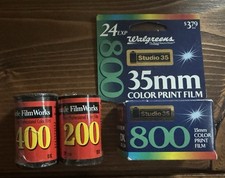 Seattle Filmwks/Walgreens 3 Lot 35 mm Color Film 800/400/200 2 Sealed, 1 Opened