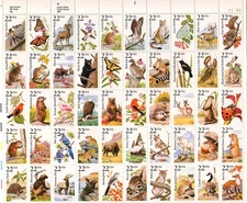Scott 2286 - 2335 - American Wildlife In Folder.  MNH. OG.    #02 2286f