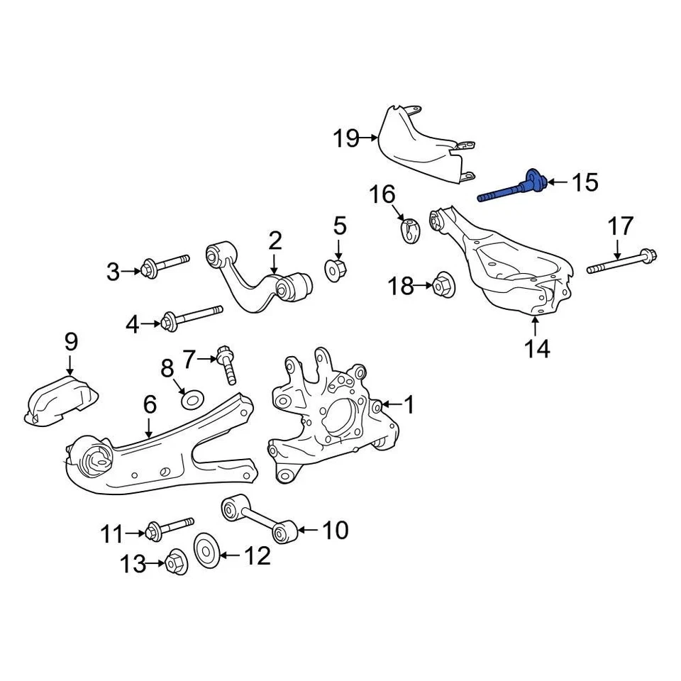 For Toyota Highlander 20-24 Toyota Alignment Camber Adjusting Eccentric Bolt Foto 2 de 4