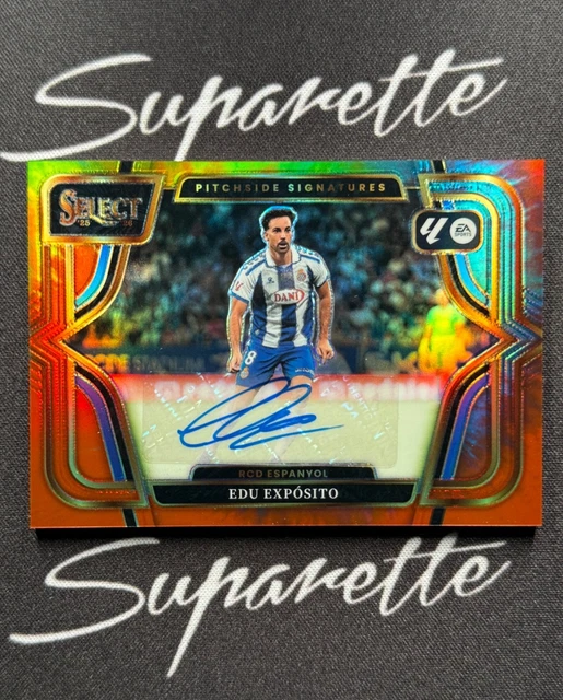 2025-26 Panini Select La Liga Edu Exposito /25 Tie-Dye Auto Prizm PS-EE