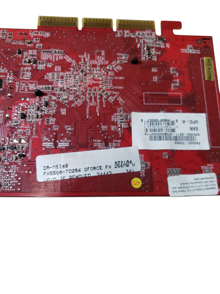 NVIDIA GeForce FX5500 FX 5500 256 Mo carte vidéo AGP