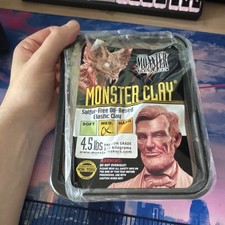 Monster Makers Monster Clay Sulphur-Free Oil-Based Elastic Clay Brown 2.05kg