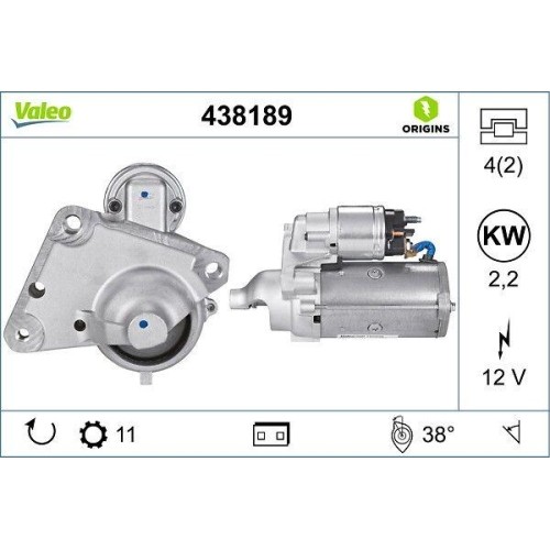 Starter Valeo 438189 Valeo Origins New Oe Technologie FüR CitroëN Opel Peugeot-image