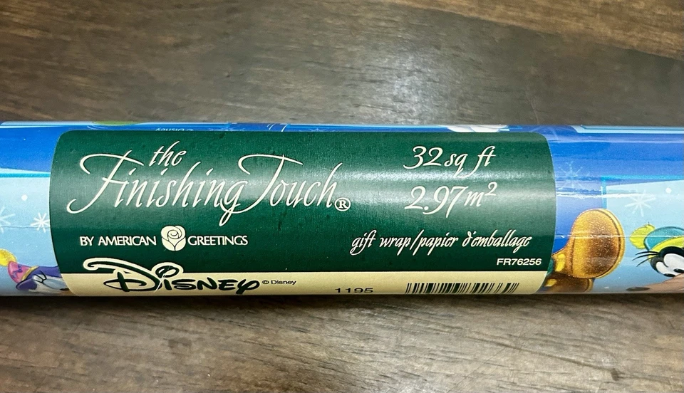 Disney The Finishing Touch Gift Wrapping Paper Mickey Mouse Minnie Donald VTG - Image 3 of 3