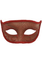 Brand New Mardi Gras Masquerade Phantom Venetian Mask Red