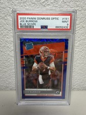 2020 Panini Donruss Optic Joe Burrow Blue Scope PSA 9 #151 Rated Rookie Card RC. rookie card picture