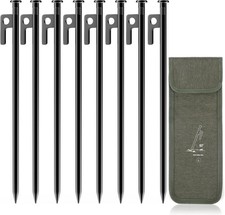 8 St&uuml;ck Zelt Heringe Stahl Schraubheringe Robuste Erdn&auml;gel Gewinde Camping 30cm