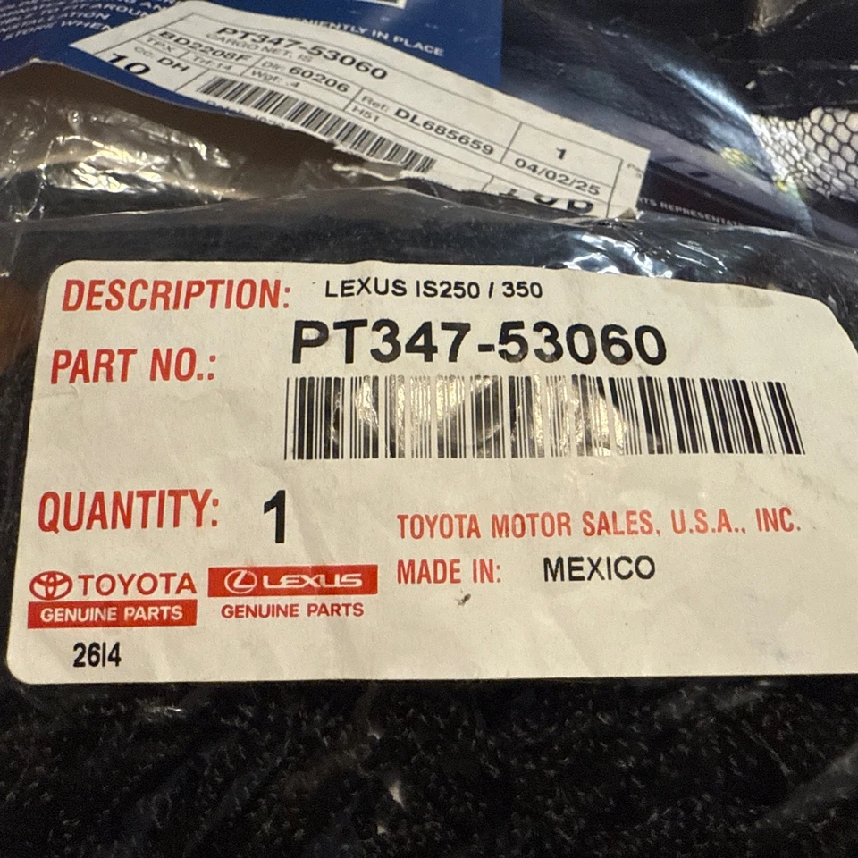 Nuevo maletero red de carga OEM LEXUS IS250 IS350 IS-F IS-C (2006-2013) PT347-53060 Foto 4 de 4