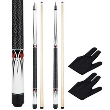 Pool Cue Stick-58 inch Maple Billiard Stick, 19/20/21 oz 1/2 Kit, 2-Piece