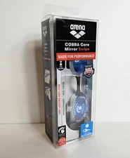 Arena Cobra Core Swipe Mirror Goggle Blue-Silver Hydrodynamics/Wide Vision *NEW*