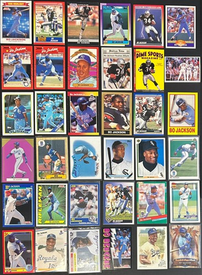 #ad 🔥 Bo Jackson 36‑Card Lot – Football Baseball Oddballs Rare Promos 🔥 A $39.99