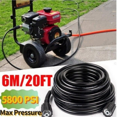 #ad High Pressure Washer Hose 6m 20ft 5800PSI M22 14mm Power Washer Extension Tube $15.54