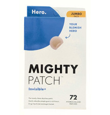 72 Count Mighty Pimple Patch INVISIBLE Daytime Hydrocolloid by Hero Cosmetics