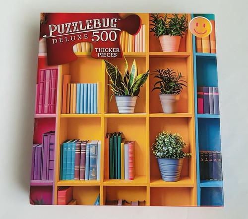 Nuovo "Libreria Organizzata Colorata" 500 Pezzi Puzzle 20" x 12" Puzzlebug De Luxe - Foto 11 di 12