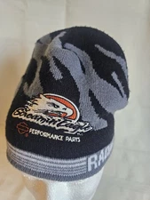 Harley Davidson Screamin Eagle Performance Parts Racing Adult Beanie Hat Flames