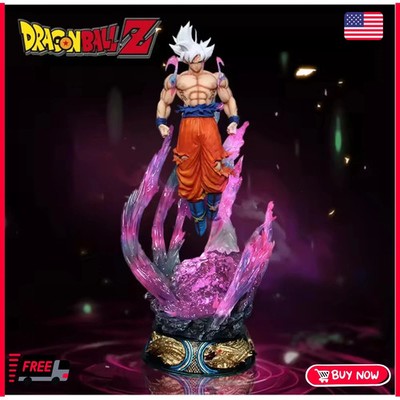 Dragon Ball Z 25cm Son Goku Ultra Instinct Action Figure Super Saiyan PVC Statue