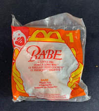 MJS 6 NEW Vintage BABE The Pig McDonald's Happy Meal Plush Toy 1995