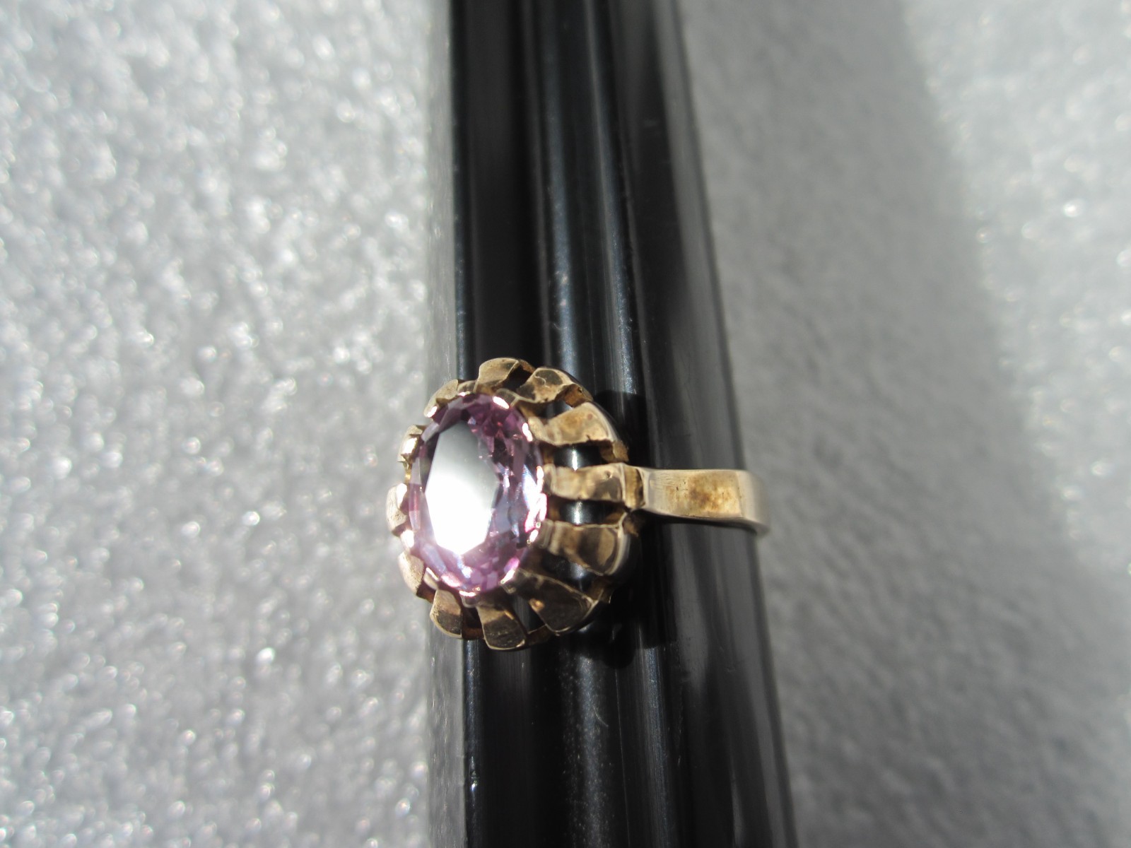 BEAUTIFUL VINTAGE SOLID 14K SOLID GOLD SAPPHIRE E… - image 7