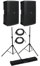 Mackie Thump215 1,400-watt 15-inch Powered Speaker Pair with Stands and Cables