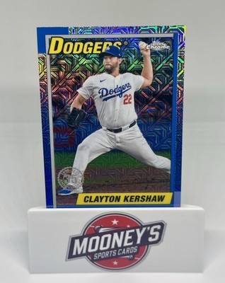 2025 Topps Series 1 1990 Topps Chrome Silver Pack Clayton Kershaw #T90C-13
