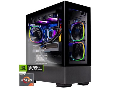 Skytech Azure Gaming PC Desktop, Ryzen 7 7700X 4.5 GHz (5.4GHz Turbo), NVIDIA RT