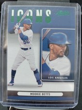 Panini Absolute Icons Mookie Betts #I-4 Green Los Angeles Dodgers 2022