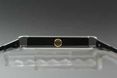 Vintage 1986 Seiko ARC 1221-5810 Black Rectangle Quartz Mens Watch