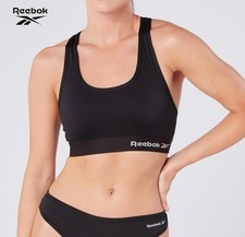 Image of Reebok Womens Supportive Sports Bra Unwired High Support Black Small UK 10 BNWT
