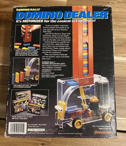 Vintage 1992 Pressman Motorized Domino Rally Dealer W/ Box 100% + Extra Tested - Picture 7 of 7