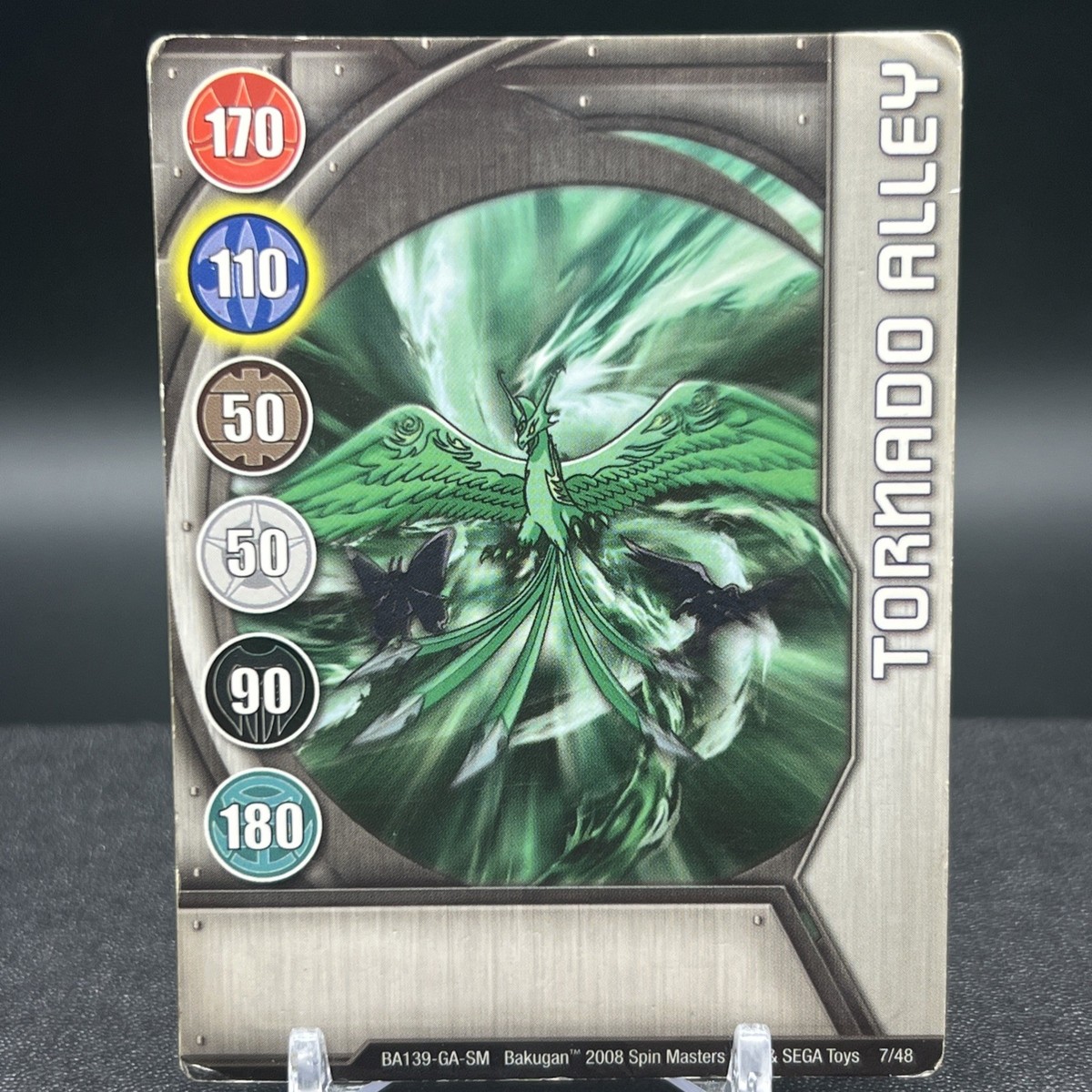 Tornado Alley 7/48 BA139-GA-SM Silver Gate Bakugan Battle Brawlers