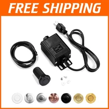 Air Switch Kit for Thick Countertops - Black