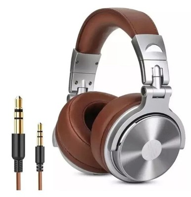 Professioneller Studio-DJ-Kopfhörer mit Mikrofon, kabelgebunden, ohrumschließend