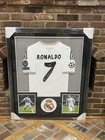 Cristano Ronaldo Signed Auto Real Madrid Soccer Jersey Framed 44x36 PSA COA *76